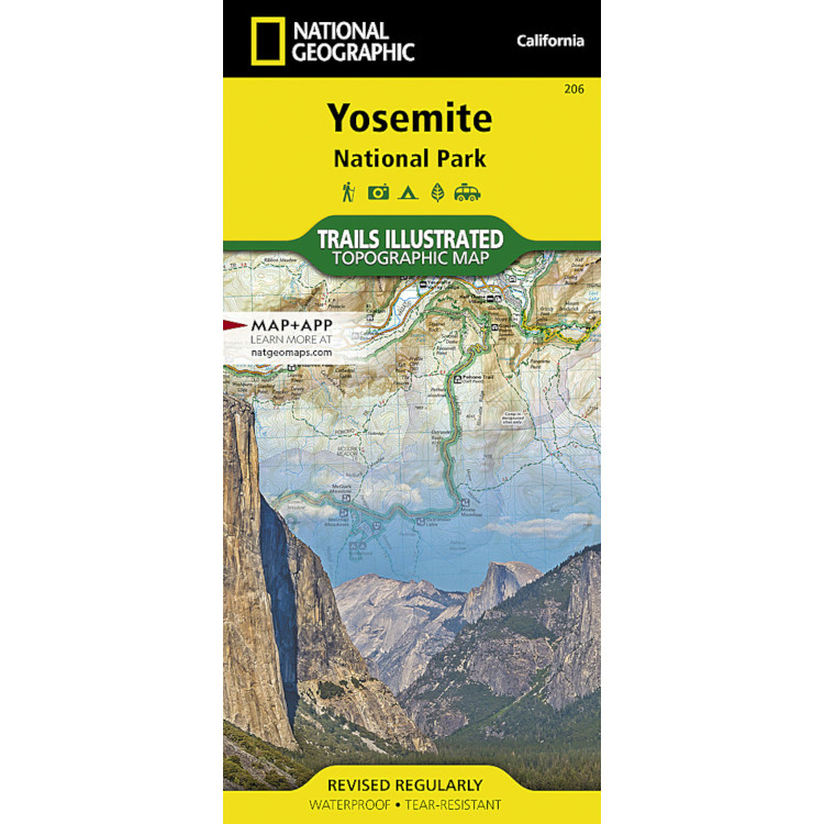 National Geographic Yosemite National Park Trail Map